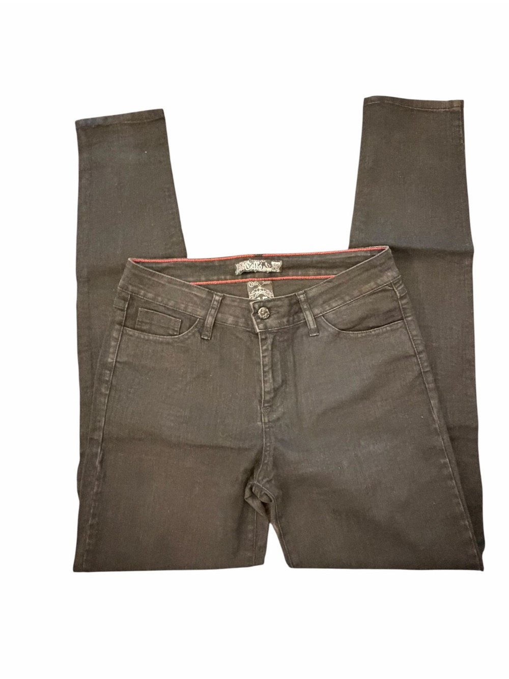 Cello Black Jeans Womens Juniors Size 15 32/32 Skinny Denim 5 Pocket‎ Stretch